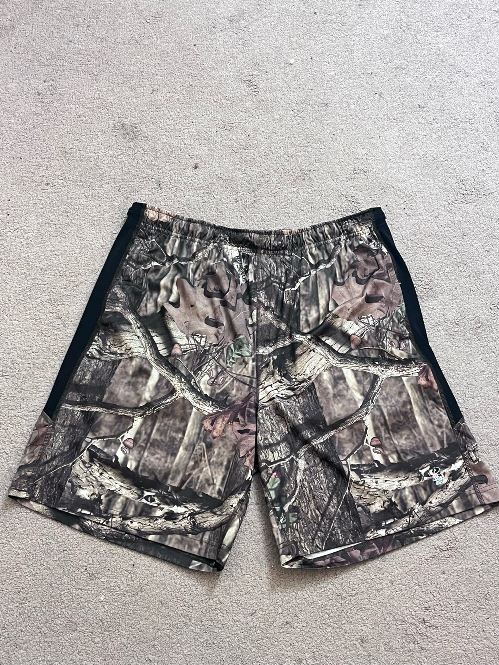 Russell Athletic Men’s L Camo Athletic Shorts 36-38 Drawstring
